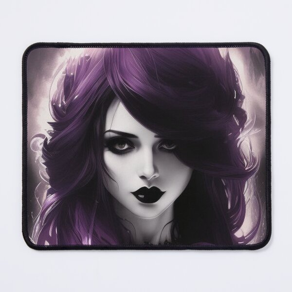 Item preview, Purple Gothic Girl Portrait No.2 designed and sold by Artistic Fusion Lab.