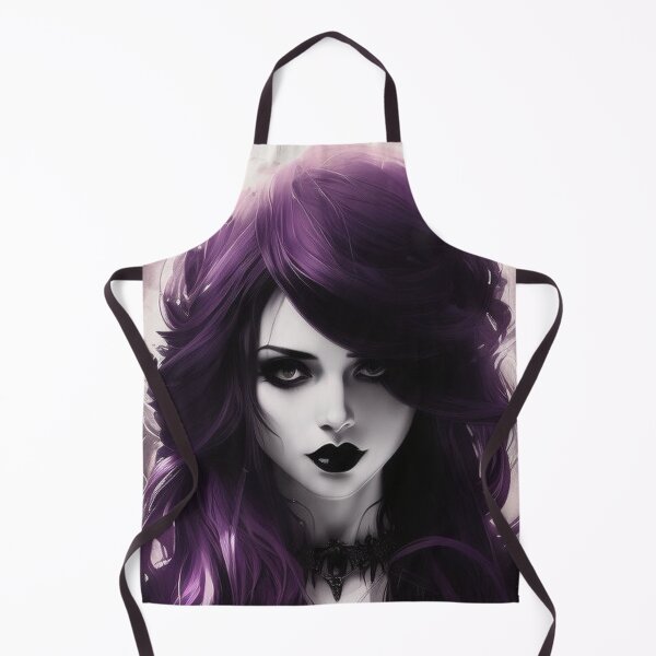 Item preview, Purple Gothic Girl Portrait No.2 designed and sold by Artistic Fusion Lab.