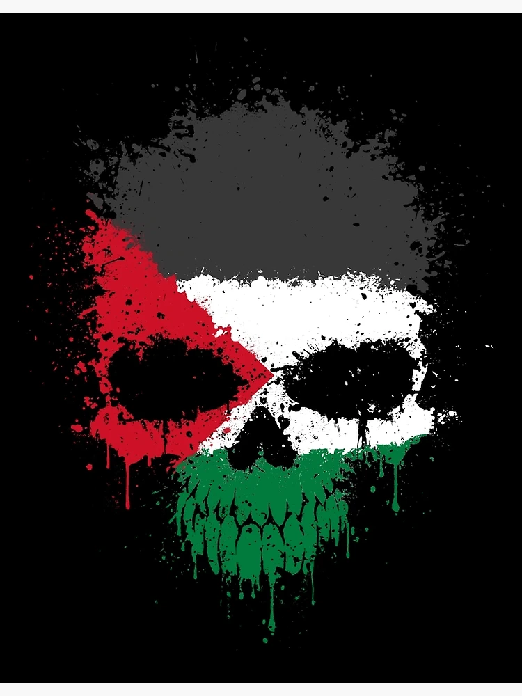 Chaotic Argentine Flag Splatter Skull Poster for Sale by jeff bartels