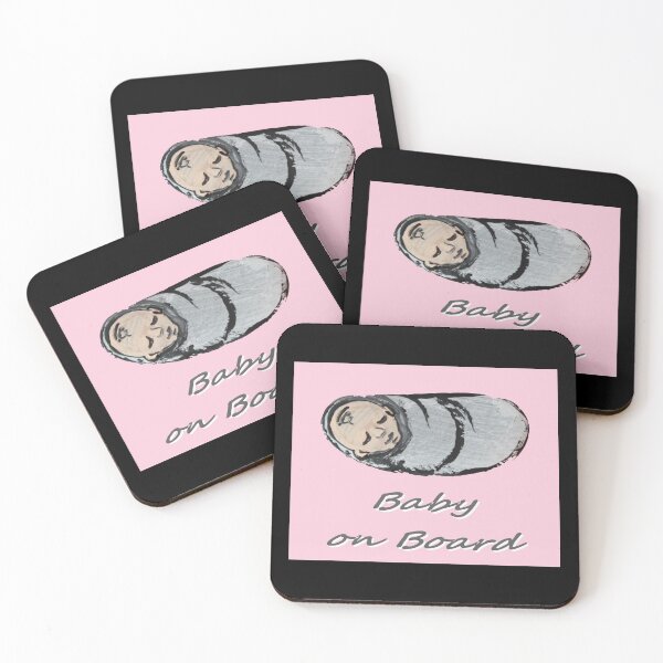 Artikelvorschau, Baby an Bord rosa entworfen und verkauft von craftsbydaphy.