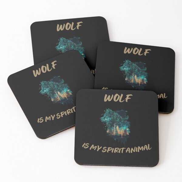 Item preview, wolf spirit animal designed and sold by Ernest Petitjean Créations.