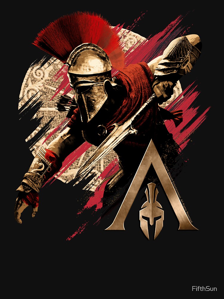 "Assassin's Creed Odyssey Alexios Paint Swipe Poster" Tshirt for Sale