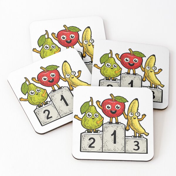 Item preview, Cartoon fruits pedestal designed and sold by IronicEmpire.