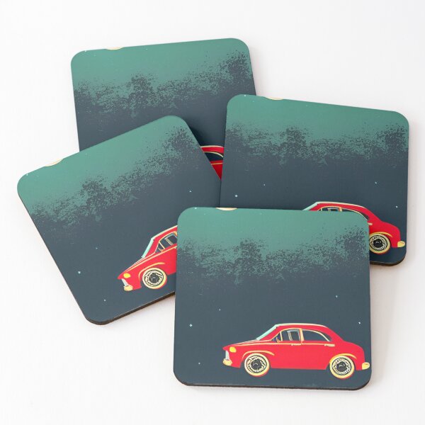 Item preview, Car and midnight moon lake designed and sold by IlkaDoma333.