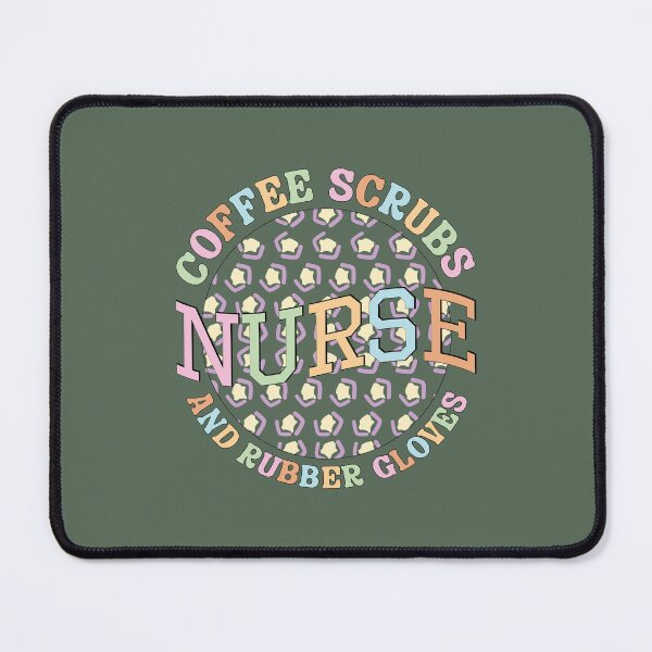 Item preview, Coffee Scrubs And Rubber Gloves Medical Nurse Quote designed and sold by Pixelish.