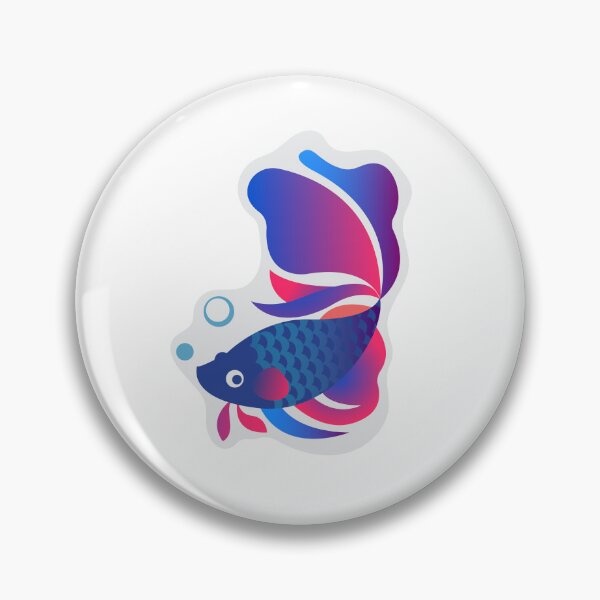 Item preview, Multicolor Bettafish Sticker designed and sold by vikyky.