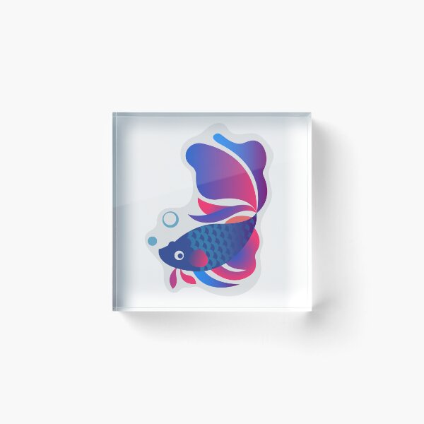 Item preview, Multicolor Bettafish Sticker designed and sold by vikyky.