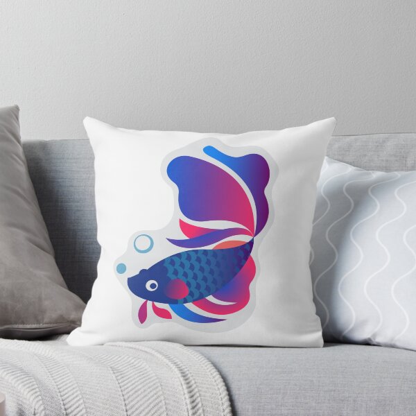 Item preview, Multicolor Bettafish Sticker designed and sold by vikyky.