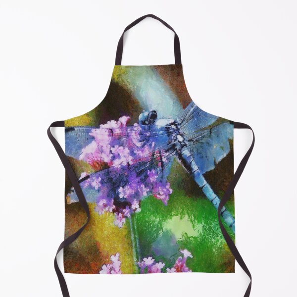 Item preview, Blue Dragonfly on Wild Garlic Dot Art designed and sold by taiche.