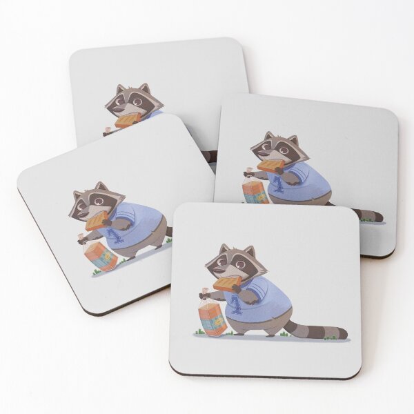 Item preview, raccoon eating designed and sold by Pentalart.