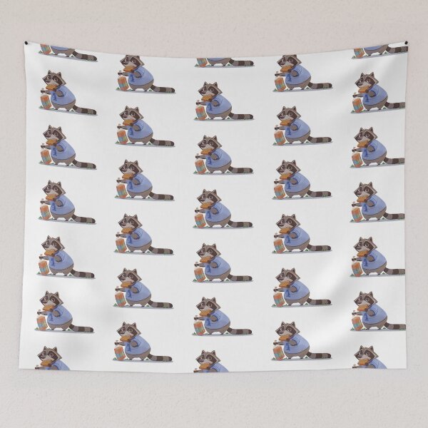 Item preview, raccoon eating designed and sold by Pentalart.