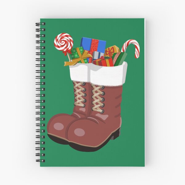 Item preview, Santa's Boots Filled with Gifts and Candies designed and sold by Sfumata Illustration.