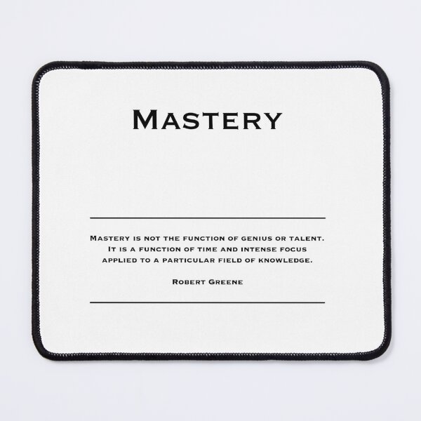 Item preview, Mastery - Motivational Quotes. Inspirational Quotes. Corporate Office Wall Art Black and White T-Shirt / Poster / Sticker / Mug designed and sold by Read This Already.