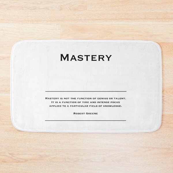 Item preview, Mastery - Motivational Quotes. Inspirational Quotes. Corporate Office Wall Art Black and White T-Shirt / Poster / Sticker / Mug designed and sold by Read This Already.