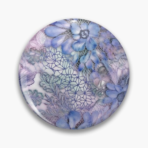Item preview, Intricate lavender, white and pink floral filigree lacework- Simple and elegant ! designed and sold by UmagineArts.