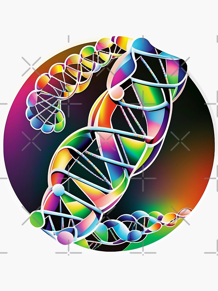 Science DNA Art - Genetic Kaleidoscope | Sticker