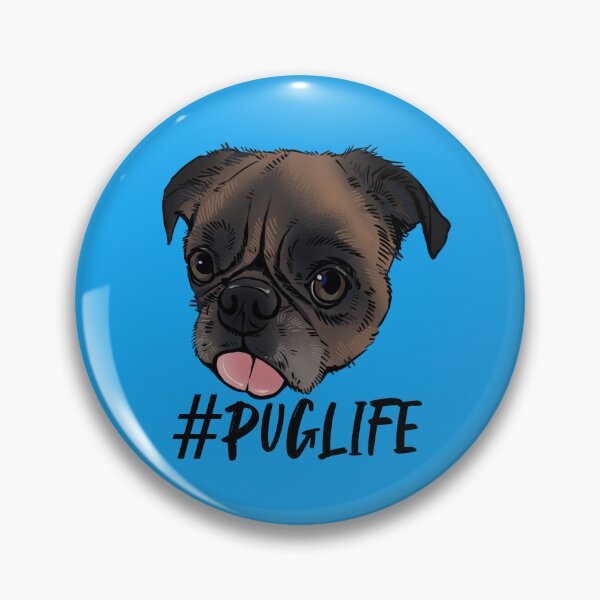 Item preview, #Puglife Blue designed and sold by Petcetera.