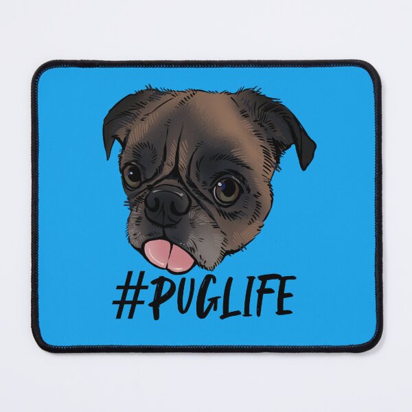 Item preview, #Puglife Blue designed and sold by Petcetera.