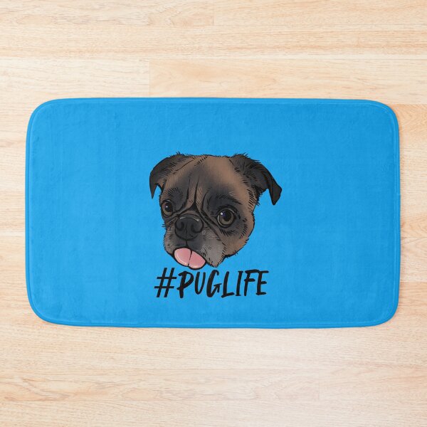 Item preview, #Puglife Blue designed and sold by Petcetera.