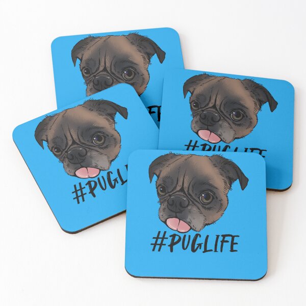Item preview, #Puglife Blue designed and sold by Petcetera.