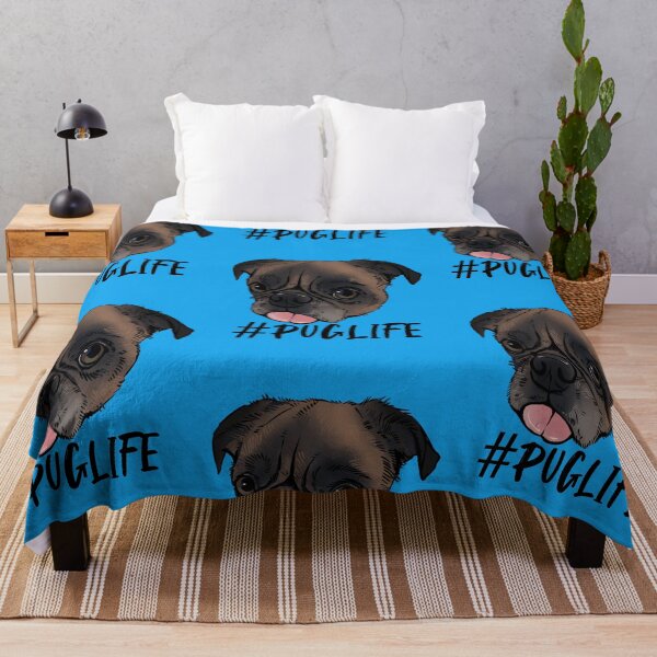 Item preview, #Puglife Blue designed and sold by Petcetera.