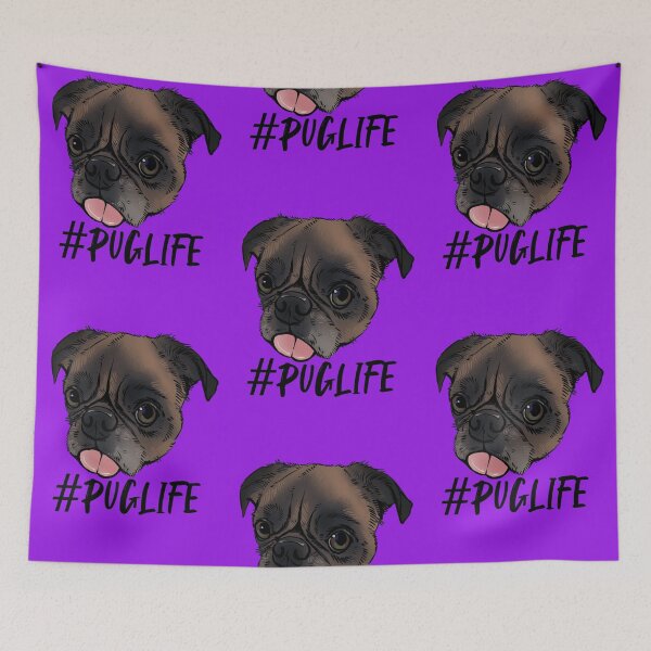 Item preview, #Puglife Purple designed and sold by Petcetera.