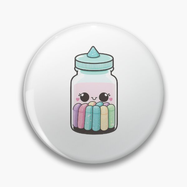 Item preview, Pastel Goth Kawaii Anxiety Pill Bottle designed and sold by SNRGraphics.