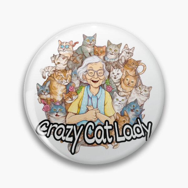 Item preview, crazy cat lady designed and sold by shirtsMC.