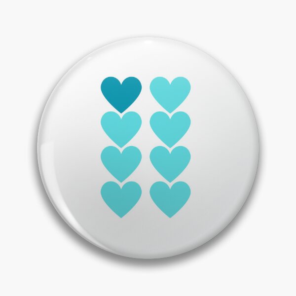 Item preview, 1 in 8 Blue Hearts  designed and sold by JettieDesignCo.