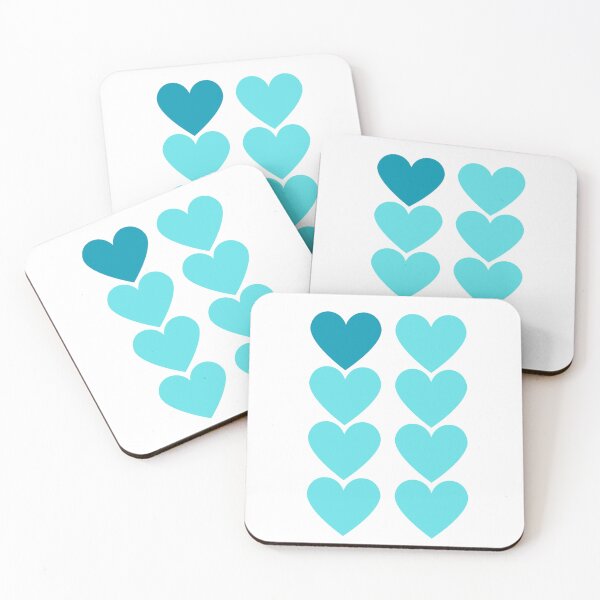 Item preview, 1 in 8 Blue Hearts  designed and sold by JettieDesignCo.
