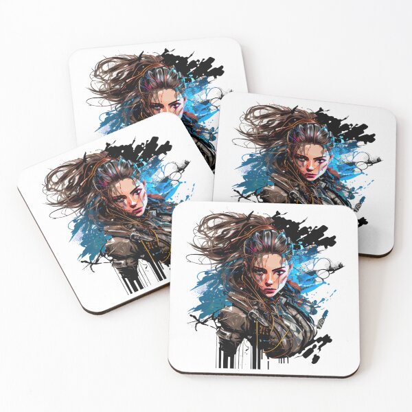Item preview, Comic Book Determined Girl with Paint Splatter designed and sold by ShadowAndSlate.