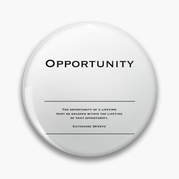 Item preview, Opportunity - Motivational Quotes. Inspirational Quotes. Corporate Office Wall Art Black and White T-Shirt / Poster / Sticker / Mug designed and sold by Read This Already.