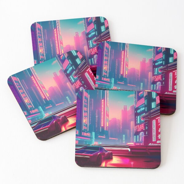 Item preview, Synth Wave Turbo at Dawn designed and sold by Ink Art Design.