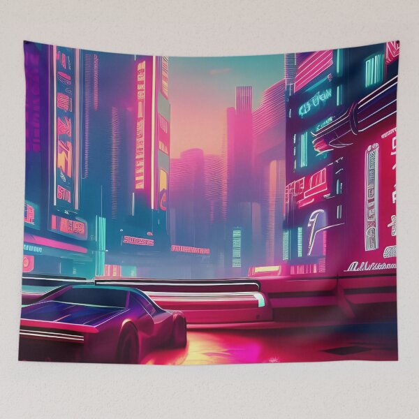 Item preview, Synth Wave Turbo at Dawn designed and sold by Ink Art Design.