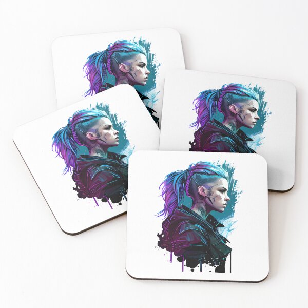 Item preview, Comic Book Cyberpunk Girl with Paint Runs designed and sold by ShadowAndSlate.