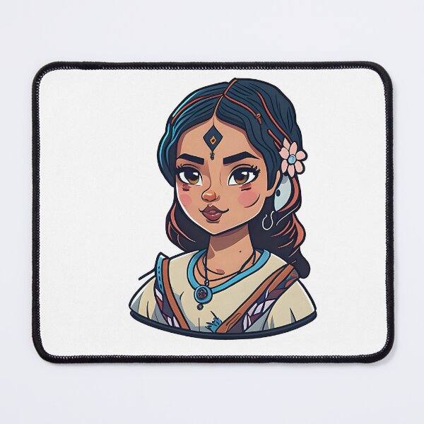 Item preview, Adorable Indian Woman Sticker designed and sold by PhimaDesing.