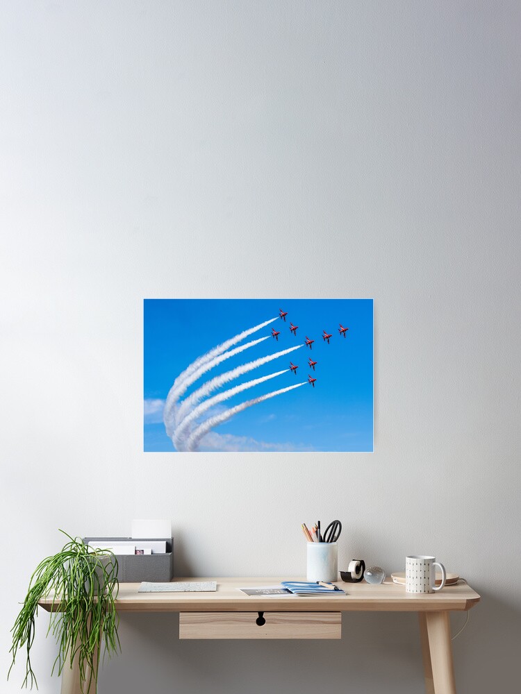 Thumbnail 2 of 3, Poster, Raf Red Arrows designed and sold by Riv1.