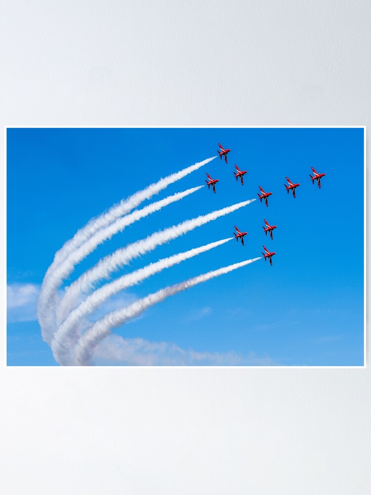 Thumbnail 1 of 3, Poster, Raf Red Arrows designed and sold by Riv1.