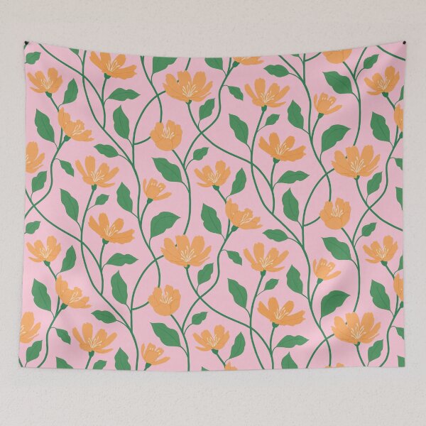 Item preview, Blooming Vine Pattern - Pink designed and sold by Noomia.