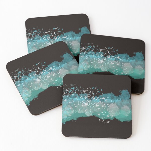 Item preview, Aqua Blue Splashes Abstract designed and sold by Jessielee72.