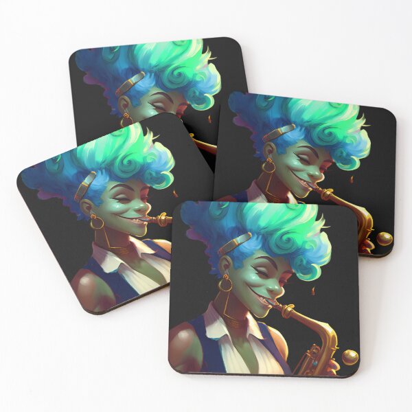 Item preview, Jazz Player : Female, Colourful designed and sold by MTJ-Mushrooms.