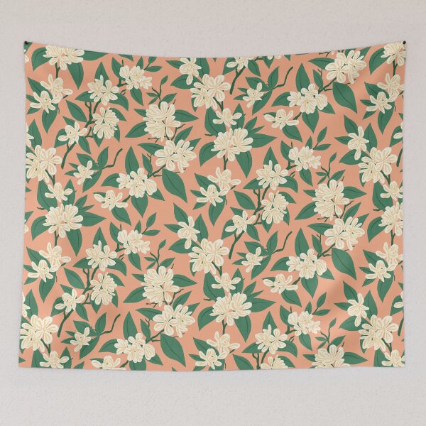 Item preview, Apple Blossom Pattern - Terracotta designed and sold by Noomia.