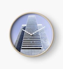 Skyscrapers in Montreal Canada Clock