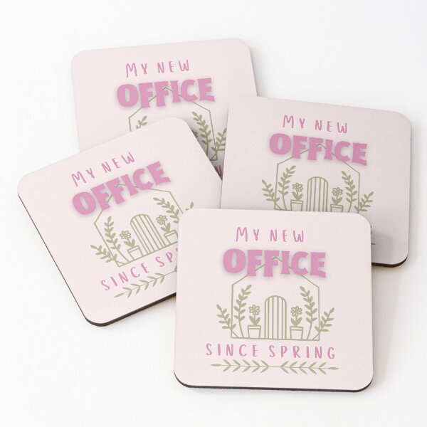 Item preview, Garden - my office since spring pink green designed and sold by PositiveIdeas.