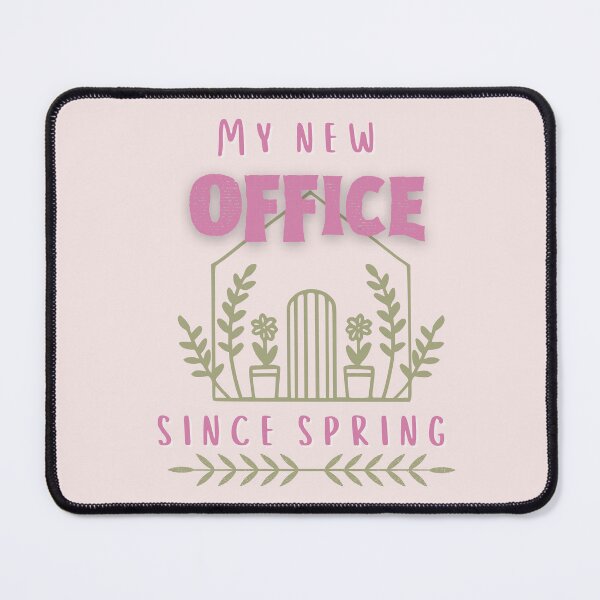 Item preview, Garden - my office since spring pink green designed and sold by PositiveIdeas.