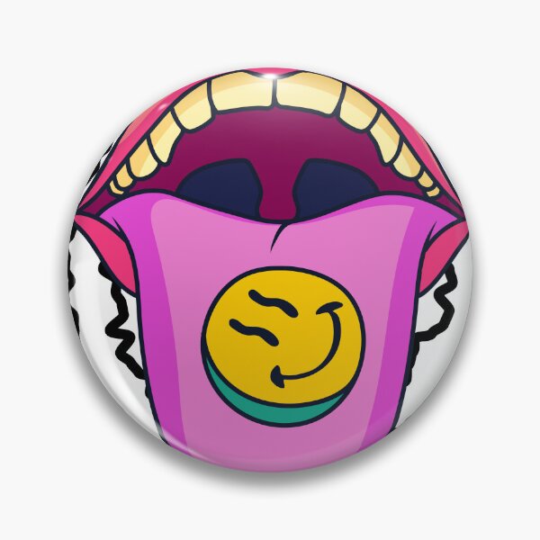 Item preview, colorful-psychedelic-sticket-mosaic-crazy-tong-mouth-smily-art designed and sold by Designerboutic.
