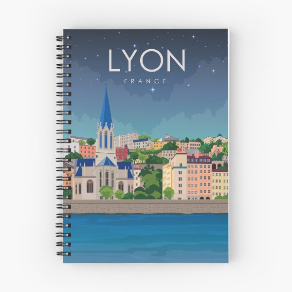 Item preview, Lyon France Vintage Minimal Retro Travel Poster  designed and sold by Stadify.