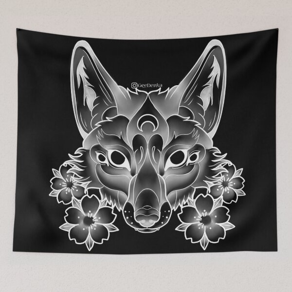 Item preview, Black NeoTrad Fox designed and sold by Geedenka.