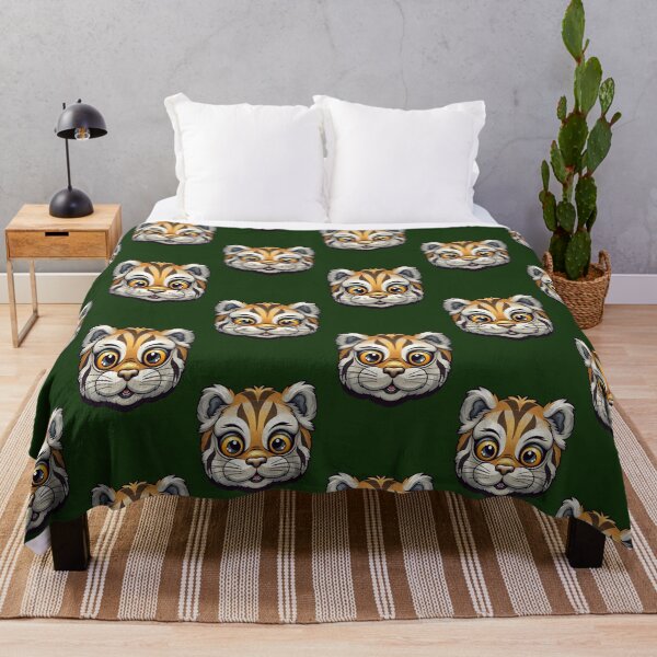 Item preview, tiger emoji designed and sold by Quiki.