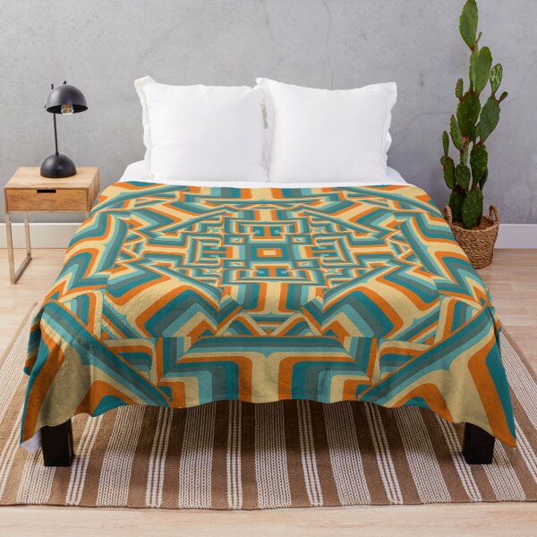 Aperçu de l'œuvre Pacific Orange et Bleu Géométrique 032223 59 créée et vendue par Lazarustci.